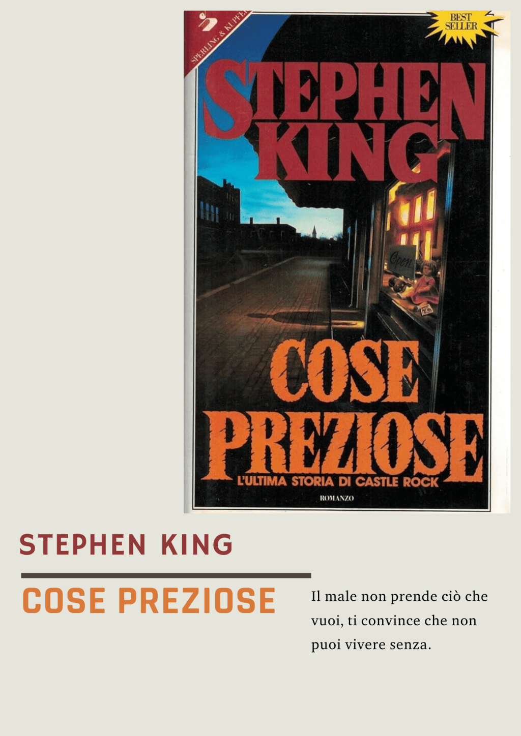 Cose preziose di Stephen King: analisi, personaggi e inquietudine a Castle&nbsp;Rock