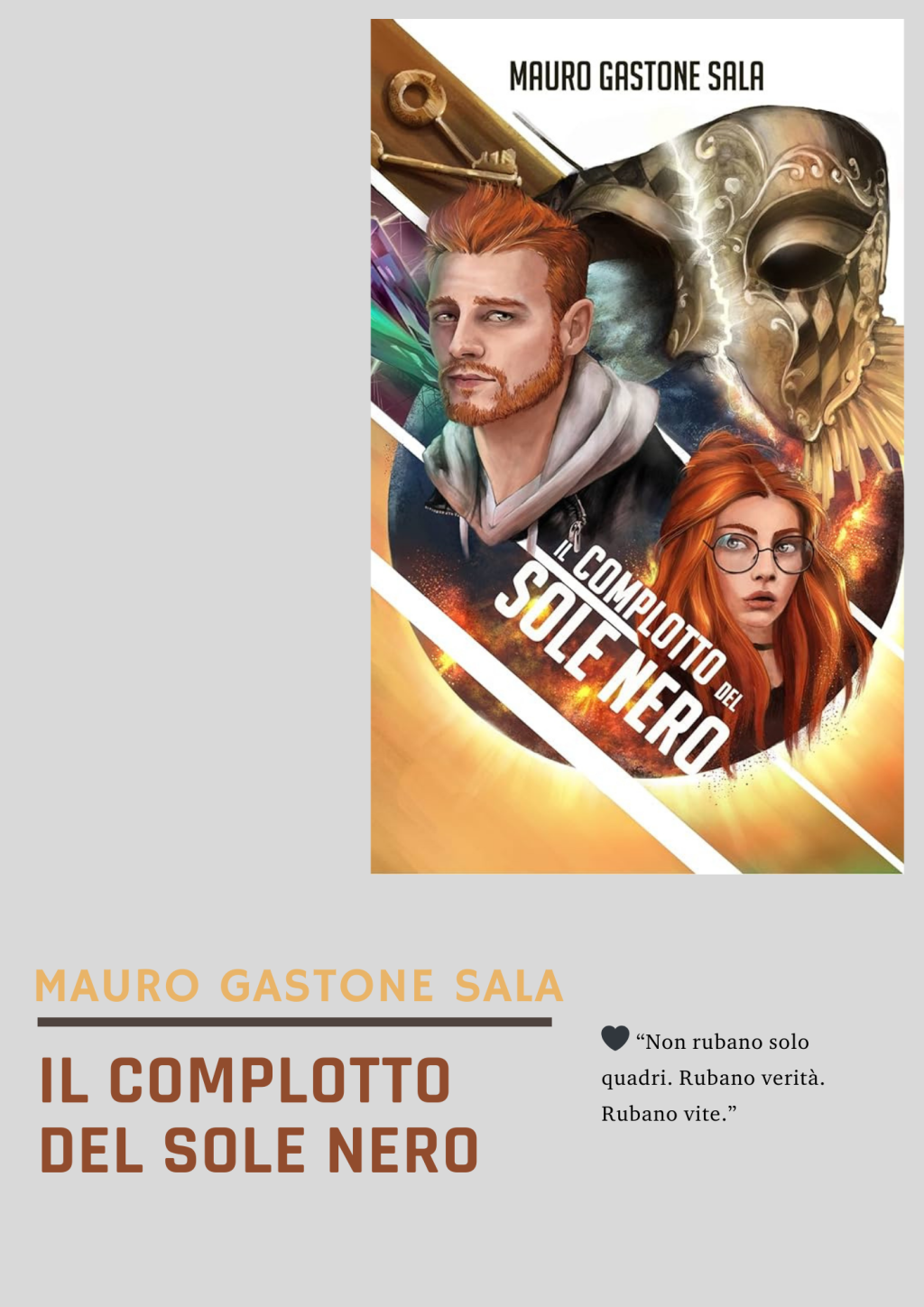 Il complotto del Sole Nero di Gastone Sala – Recensione: un thriller che non ti lascia&nbsp;respirare