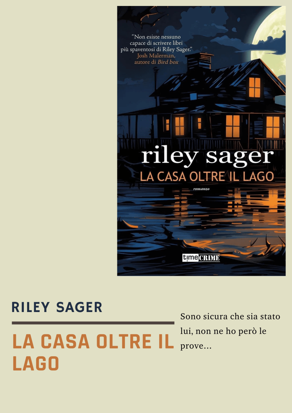 La casa oltre il lago di Riley Sager: recensione del thriller psicologico&nbsp;imperdibile